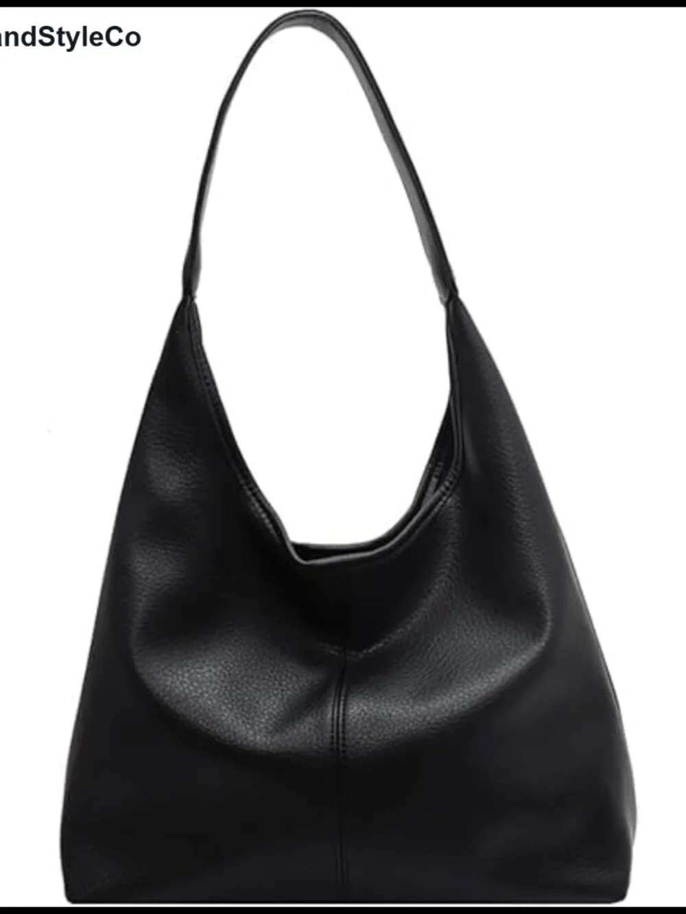 Hobo Bag for Women Soft PU Leather Shoulder Purse 2pcs Work Tote